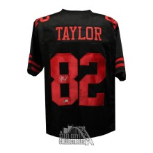 John Taylor Autographed San Francisco Custom Black Football Jersey - BAS