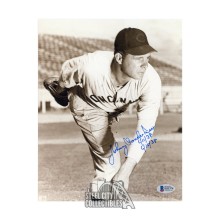 Johnny Vander Meer Autographed Cincinnati 8x10 Baseball Photo - BAS (Dates)