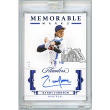 Randy Johnson 2021 Panini Flawless Memorable Marks Blue Autograph Card #MM-RJ1 2/7