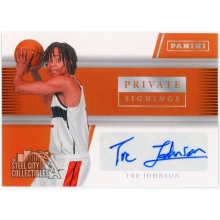 Tre Johnson 2026 Panini Private Signings Autograph Card