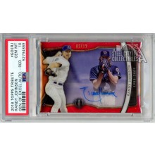 Randy Johnson 2018 Topps Tribute Generations of Excellence Red Autograph Card #GOE-RJ 6/10 PSA 10