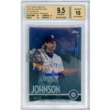 Randy Johnson 2015 Topps High Tek Low Tek Diffractors Autograph Card #LT-RJO 18/25 BGS 9.5