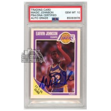 Magic Johnson 1989-90 Fleer Autograph Card #77 PSA/DNA 10
