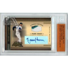 Randy Johnson 2004 Playoff Prime Cuts Patch Autograph Card #34 10/10