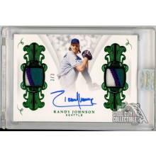 Randy Johnson 2019 Panini Flawless Emerald Dual Patch Autograph Card #SP-RJ 3/3