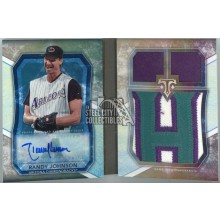 Randy Johnson 2015 Topps Triple Threads Jumbo Patch Autograph Booklet Card #TTJAR-RJ 2/3
