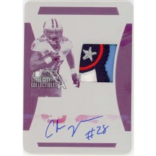 Chris Johnson 2022 Panini National Treasures Logo Patch Autograph Printing Plate Card #MTS-CHJ 1/1