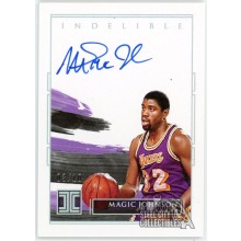 Magic Johnson 2020-21 Panini Impeccable Indelible Ink Autograph Card #II-MJO 3/10