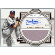 Randy Johnson 2022 Topps Definitive Jersey Autograph Card #DARC-RJ 15/15