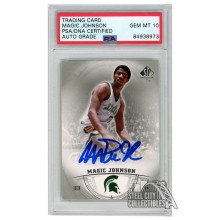 Magic Johnson 2013-14 Upper Deck SP Authentic Autograph Card #11 PSA/DNA 10