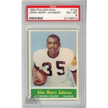 John Henry Johnson 1964 Philadelphia Football Card #144 PSA 8 NM-MT