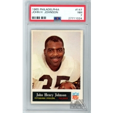 John Henry Johnson 1965 Philadelphia Football Card #147 PSA 7 NM
