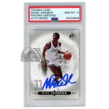 Magic Johnson 2014-15 Upper Deck SP Authentic Autograph Card #35 PSA/DNA 10