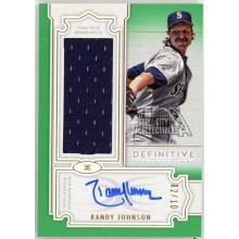 Randy Johnson 2020 Topps Definitive Green Jersey Autograph Card #DARC-RJ 2/10