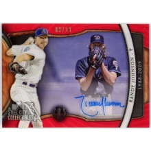 Randy Johnson 2018 Topps Tribute Generations of Excellence Red Autograph Card #GOE-RJ 9/10