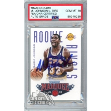 Larry Bird/Magic Johnson 2012-13 Panini Marquee Autograph Card #14 PSA/DNA 10