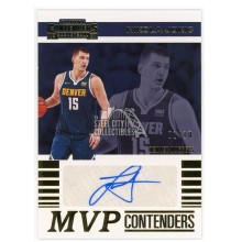 Nikola Jokic 2019-20 Panini Contenders MVP Gold Autograph Card #MVP-NJK 01/10