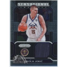 Nikola Jokic 2021-22 Panini Prizm Sensational Swatches Blue Patch Card #SW-NJK