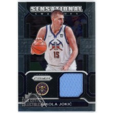 Nikola Jokic 2021-22 Panini Prizm Sensational Light Blue Patch Card #SW-NJK