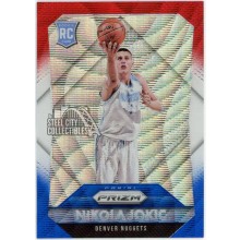 Nikola Jokic 2015-16 Panini Prizm Red White Blue Rookie Card #335