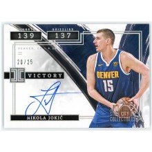 Nikola Jokic 2021-22 Panini Impeccable Impeccable Victory Holo Silver Auto 20/25