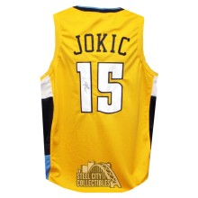Nikola Jokic Autographed Denver Custom Yellow Basketball Jersey - JSA