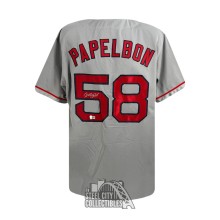 Jonathan Papelbon Autographed Boston Custom Gray Baseball Jersey - BAS