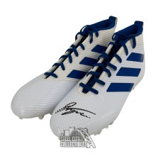 Jonathan Taylor Autographed Adidas White/Blue Football Cleats - BAS