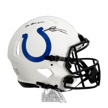 Jonathan Taylor The Blue Crew Autographed Indianapolis Colts Lunar Eclipse Authentic Full Size Football Helmet - BAS