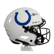 Jonathan Taylor The Blue Crew Autographed Indianapolis Colts Lunar Eclipse Flex Authentic Full Size Football Helmet - BAS