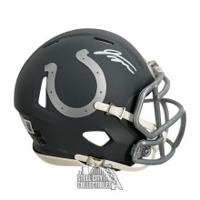 Jonathan Taylor Autographed Indianapolis Colts Slate Mini Football Helmet - BAS