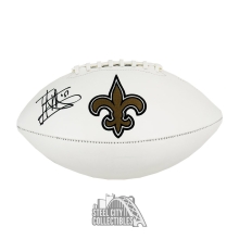 Jonathan Vilma Autographed New Orleans Saints White Logo Football - JSA