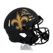Jonathan Vilma Saints HOF 2017 Autographed New Orleans Saints Eclipse Replica Full Size Football Helmet - JSA