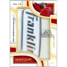 Druw Jones 2023 Panini Immaculate Batting Glove Logo Patch Card #JTL-DJO 1/1