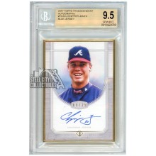 Chipper Jones 2017 Topps Transcendent Blue Jersey Auto 9/25 BGS 9.5 AUTO 10