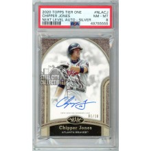 Chipper Jones 2020 Topps Tier One Next Level Autograph Card #NLA-CJ 1/10 PSA 8