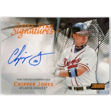 Chipper Jones 2022 Topps Stadium Club Lone Star Autograph Card #LSS-CJ 2/5