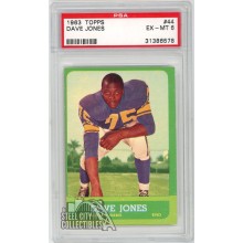 Deacon "Dave" Jones 1963 Topps Rookie Card #44 PSA 6 EX-MT
