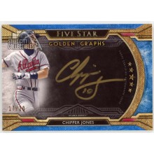 Chipper Jones 2018 Topps Five Star Golden Graphs Autograph Card #FGG-CJ 17/20