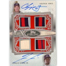 Chipper Jones Ronald Acuna Jr 2020 Topps Sterling Dual Relic Autograph Card #SWAR-JA 3/5