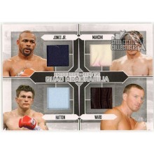 Jones Jr Mancini Hatton Ward 2011 ITG Ringside Boxing Silver Trunks Card #QM-08 (Black Blue)