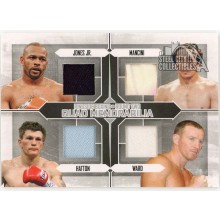 Jones Jr Mancini Hatton Ward 2011 ITG Ringside Boxing Silver Trunks Card #QM-08 (Blue White)