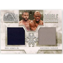 Roy Jones Jr Antonio Tarver 2011 ITG Ringside Boxing Double Memorabilia Silver Trunks Card #DM-16 (Black Silver)