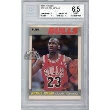 Michael Jordan 1987-88 Fleer Basketball Card #59 BGS 6.5