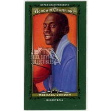 Michael Jordan 2013 Upper Deck Goodwin Champions Lady Luck Green Mini Card #4