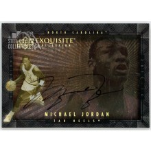 Michael Jordan 2013-14 Upper Deck Exquisite Dimensions Autograph Card #D-MI