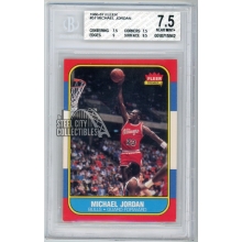Michael Jordan 1986-87 Fleer Rookie Card #57 BGS 7.5 Near Mint+