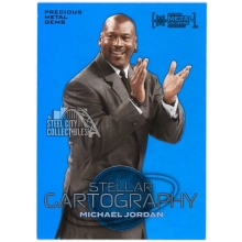 Michael Jordan 2024 Skybox Metal Universe Champions Blue PMG Card #101 20/50