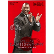 Michael Jordan 2024 Skybox Metal Universe Champions Red PMG Card #101 021/100