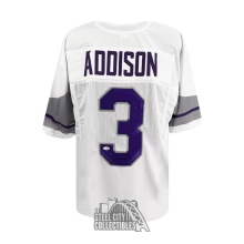 Jordan Addison Autographed Minnesota Custom White Football Jersey - JSA